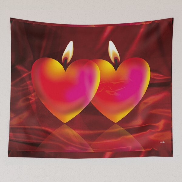 Item preview, Love hearts in candlelight Loyalty Love forever designed and sold by Margarita-Art.