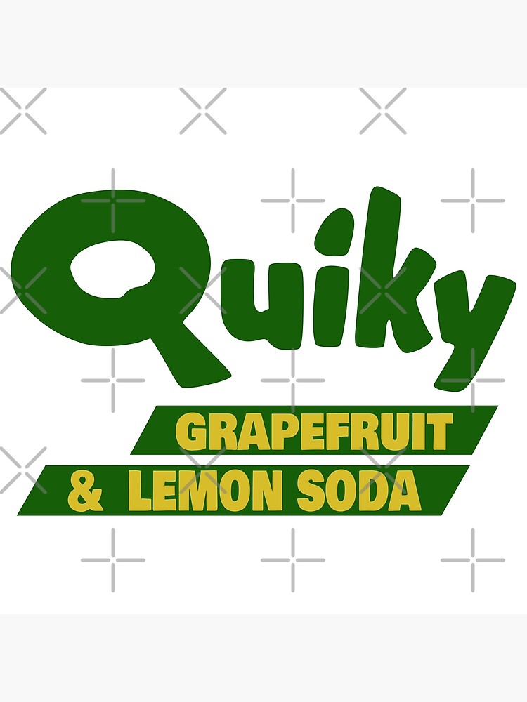 "Quiky Grapefruit Lemon Soda Retro Soda Pop Bottle Cap" Poster for Sale