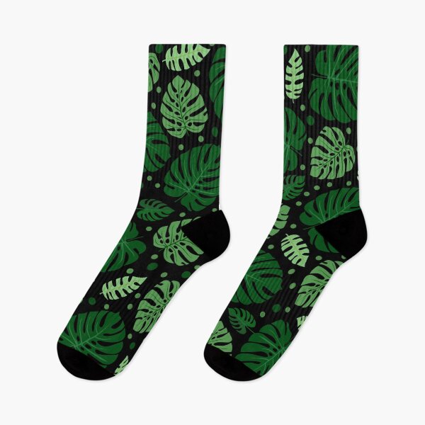 Item preview, Monstera Pattern In Black designed and sold by alifart.