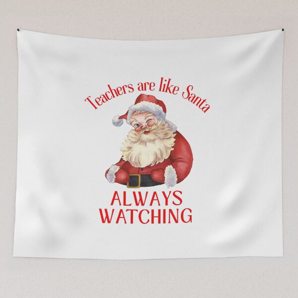 Item preview, Funny Teacher Christmas Vintage Santa designed and sold by SunfullyYours.