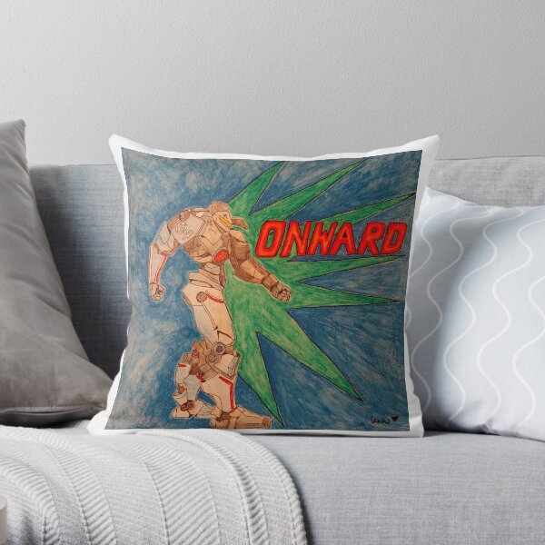 Onward Robot Throw Pillow