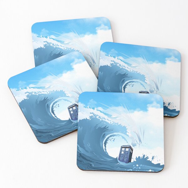 Item preview, Great Wave And Blue Phonebox designed and sold by alifart.