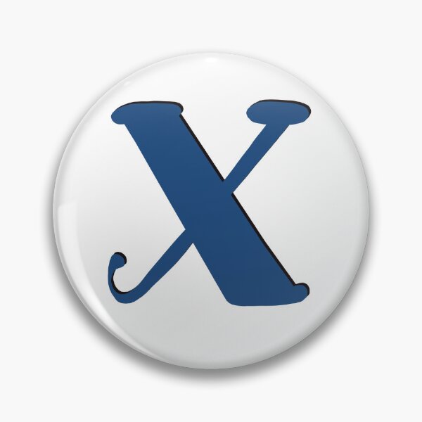 Item preview, Letter X blue initial monogram alphabet X capital X designed and sold by Antique-Gifts.