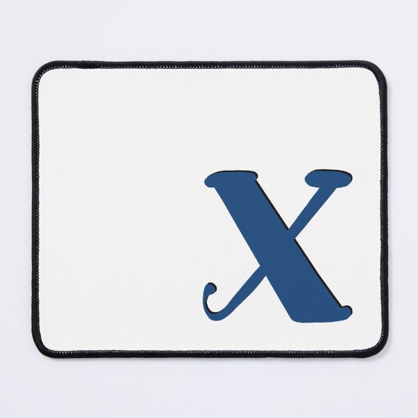 Item preview, Letter X blue initial monogram alphabet X capital X designed and sold by Antique-Gifts.