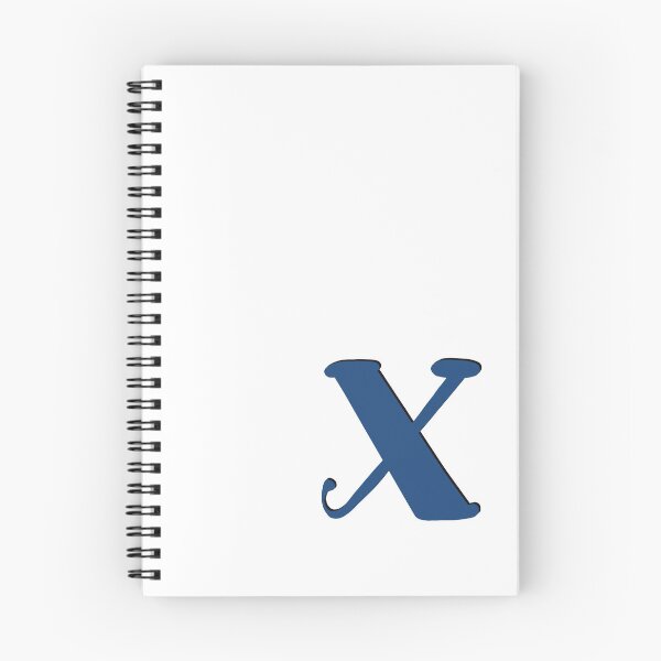 Item preview, Letter X blue initial monogram alphabet X capital X designed and sold by Antique-Gifts.