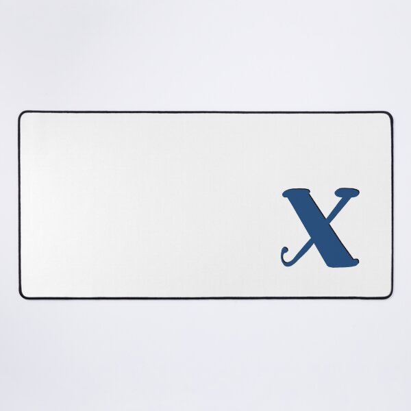Item preview, Letter X blue initial monogram alphabet X capital X designed and sold by Antique-Gifts.