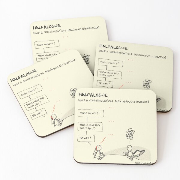 Item preview, Halfalogue designed and sold by Sketchplanations.