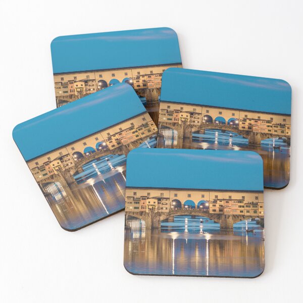 Item preview, Ponte Vecchio Bridge during the blue hour in Florence  designed and sold by WorldScenery.