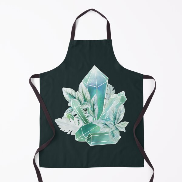 Item preview, Turquoise Crystals With Leaves designed and sold by Alicia Chee.