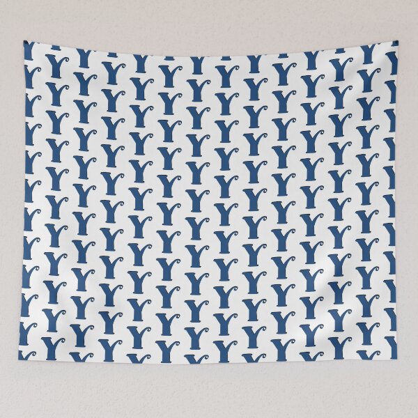 Item preview, Letter Y blue initial monogram alphabet Y capital Y designed and sold by Antique-Gifts.