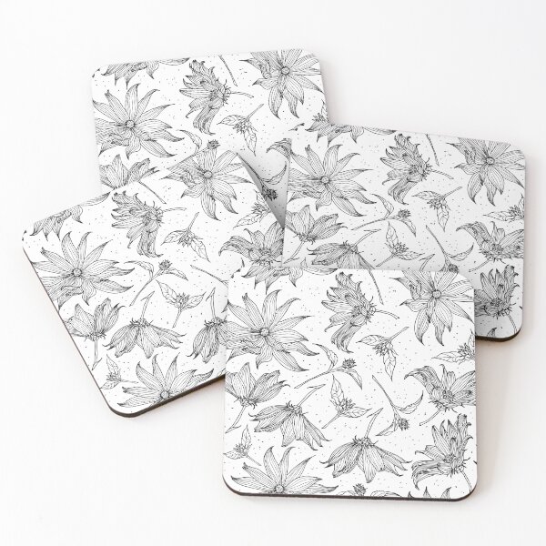 Item preview, Floral line-art black and white designed and sold by kobyakov.