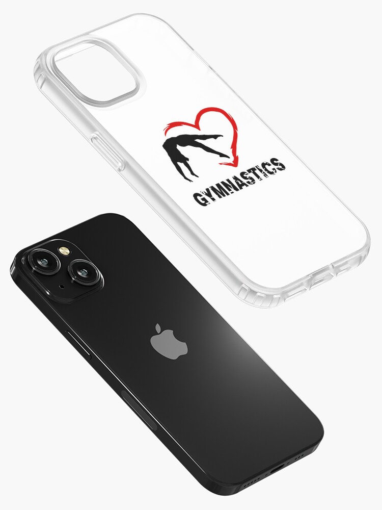 Gymnast, Gymnastics - Gymnastics girl and heart iPhone Case by  claudiasartwork