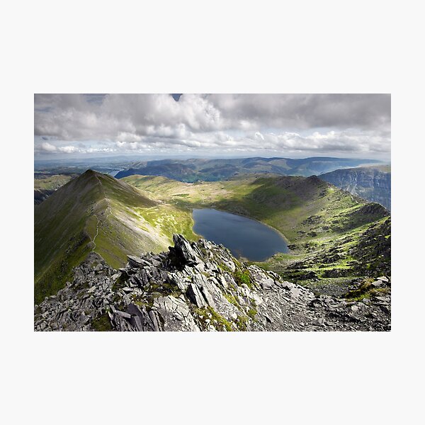 Item preview, Light and Shadows on Striding Edge and Catstycam, Helvellyn Summit designed and sold by Martin Lawrence.