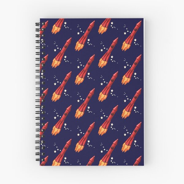 Aperçu de l'œuvre fusée rouge vers les étoiles créée et vendue par Rosemary Scott.