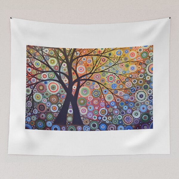 Item preview, Modern Original abstract tree art / Magic Garden designed and sold by AmyGiacomelli.