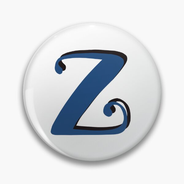 Item preview, Letter Z blue initial monogram z alphabet Z designed and sold by Antique-Gifts.