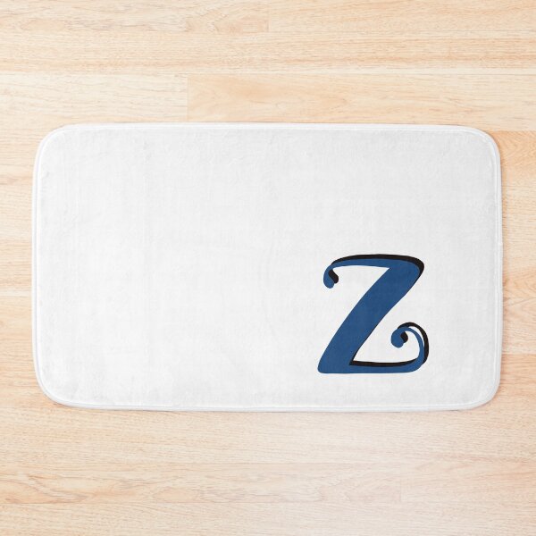 Item preview, Letter Z blue initial monogram z alphabet Z designed and sold by Antique-Gifts.