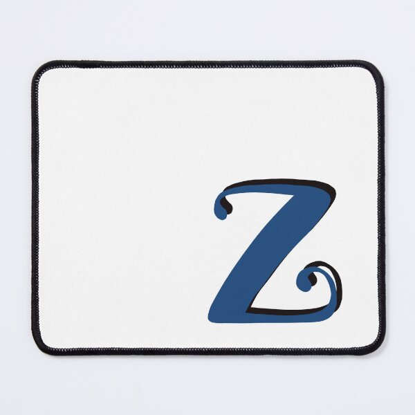 Item preview, Letter Z blue initial monogram z alphabet Z designed and sold by Antique-Gifts.