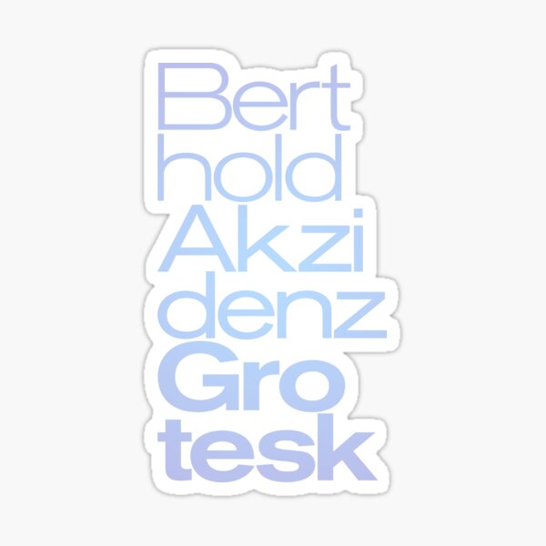 Item preview, Berthold Akzidenz Grotesk v.1 designed and sold by x1brett.