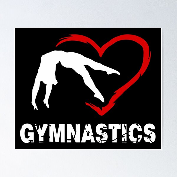 Gymnast, Gymnastics - Gymnastics girl and heart Socks by claudiasartwork