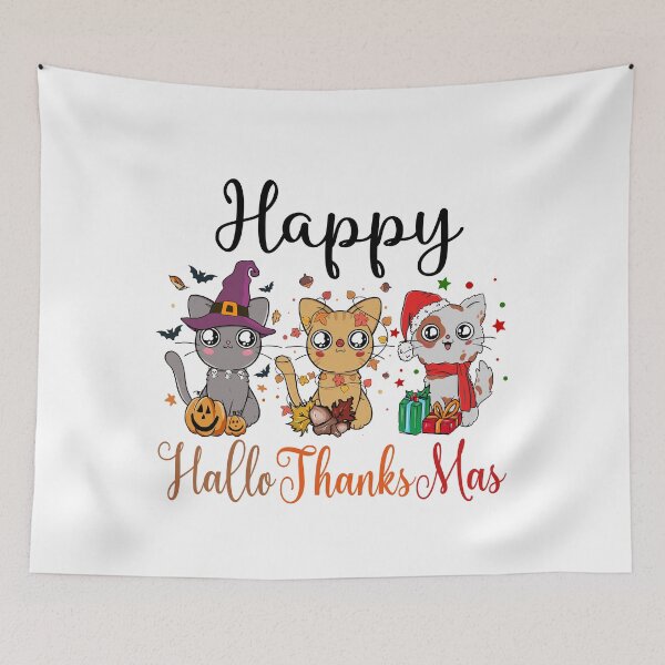 Item preview, HAPPY HALLOTHANKSMAS | HAPPY HALLOTHANKSMAS designed and sold by Lazza-Tracks.
