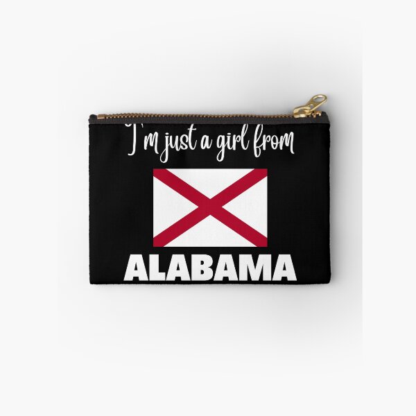 Item preview, I’m just a girl from Alabama- State pride design for women and girls designed and sold by DesignsByDaddy.