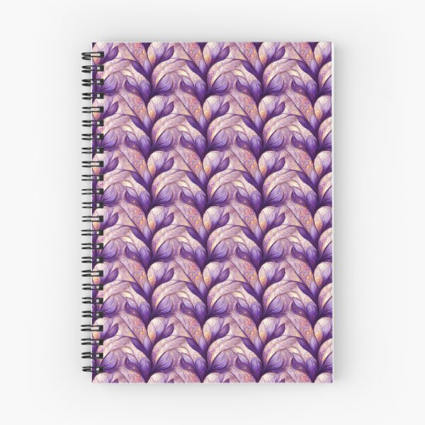 Item preview, Enchanting Purple and Cream Floral Painterly Pattern designed and sold by enchantedlife.
