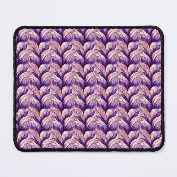 Item preview, Enchanting Purple and Cream Floral Painterly Pattern designed and sold by enchantedlife.