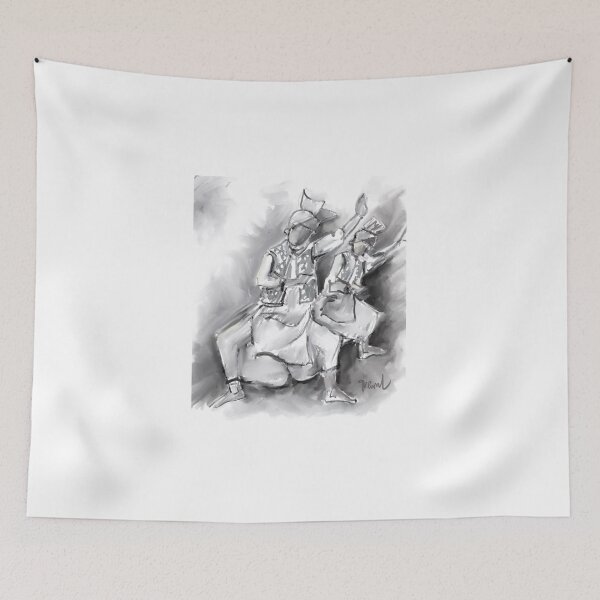 Item preview, Bhangra dancers  designed and sold by Sukhpal Grewal Ethnic Art.
