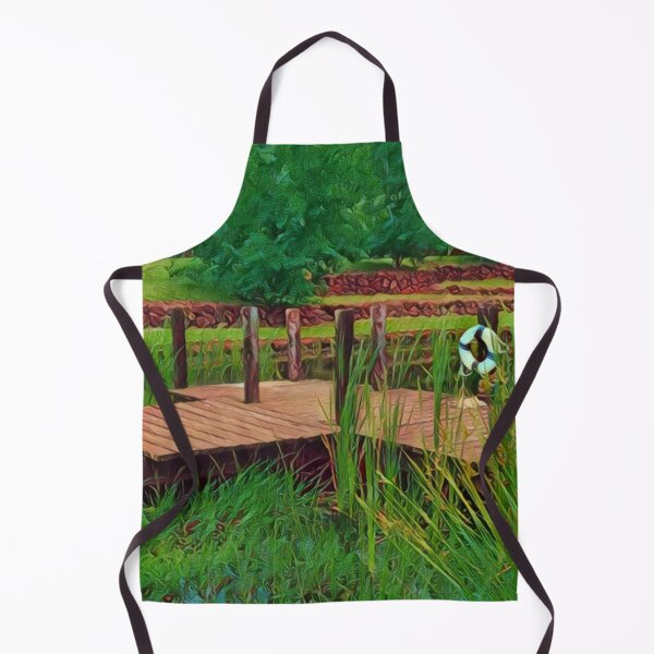 Item preview, Dock by the Pond - Nature Art designed and sold by MistyMorningsOR.