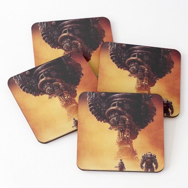 Item preview, desert fallout steampunk landscape designed and sold by sosdesignn.