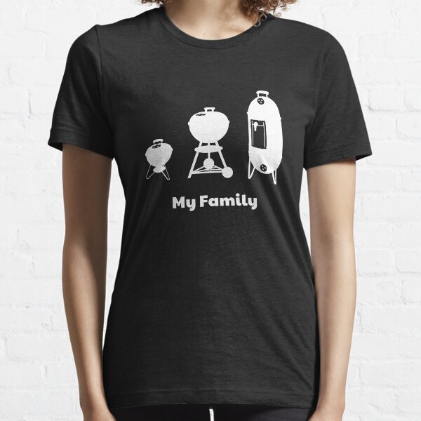 Artikel-Vorschau von Kohle Wasserkocher Grill Raucher BBQ Grillen - meine Familie, designt und verkauft von NakedShirts.