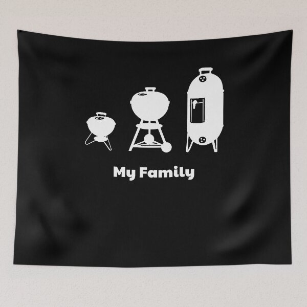 Item preview, Charcoal Kettle Grill Smoker BBQ Grilling - My Family designed and sold by NakedShirts.