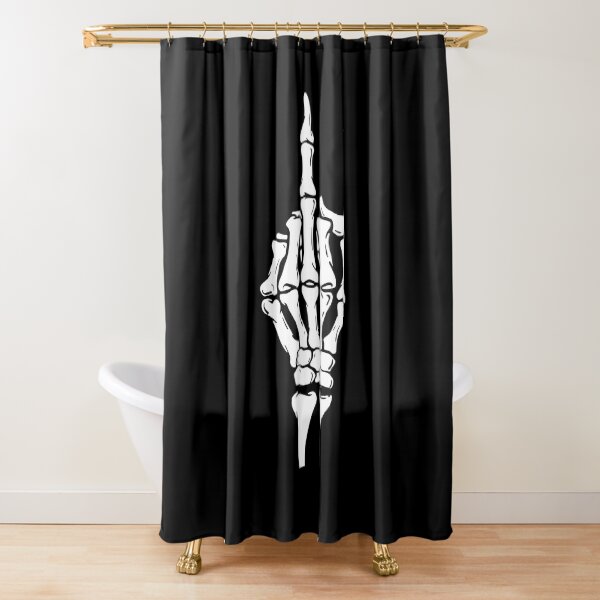 Item preview, Skeleton middle finger Skull Halloween designed and sold by Nepaz-Designs.