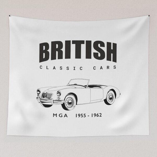 Item preview, British Classic Sports Cars - MG MGA illustration designed and sold by shockedsupply44.