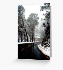 0490 Road to Mt Buffalo Greeting Card