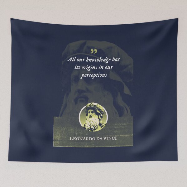 Item preview, Leonardo da Vinci - All our knowledge has its origins in our perceptions designed and sold by Syahrasi.