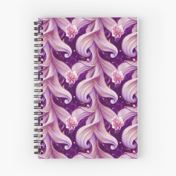 Item preview, Magical Lotus Pink and Purple Floral Painterly Pattern designed and sold by enchantedlife.