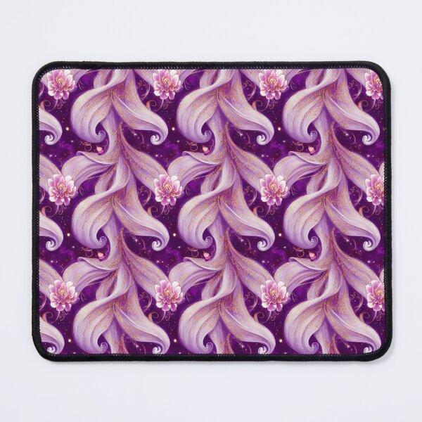 Item preview, Magical Lotus Pink and Purple Floral Painterly Pattern designed and sold by enchantedlife.