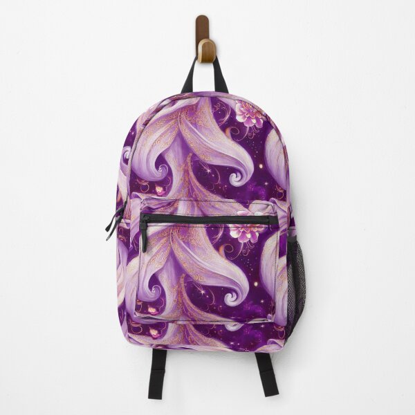 Item preview, Magical Lotus Pink and Purple Floral Painterly Pattern designed and sold by enchantedlife.