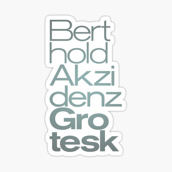 Item preview, Berthold Akzidenz Grotesk v.6 designed and sold by x1brett.