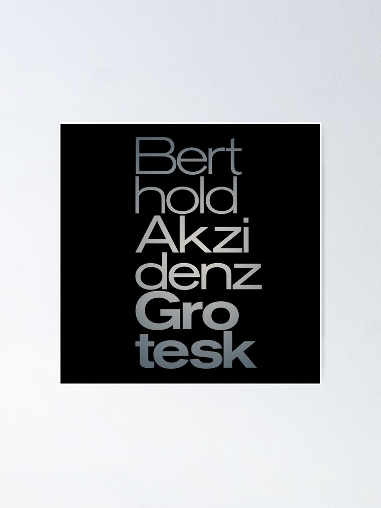 Berthold Akzidenz Grotesk v.7