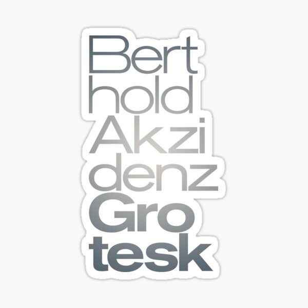 Item preview, Berthold Akzidenz Grotesk v.7 designed and sold by x1brett.