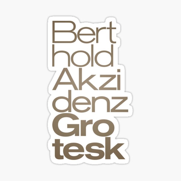 Item preview, Berthold Akzidenz Grotesk v.8 designed and sold by x1brett.