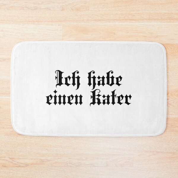 Item preview, Ich Habe Einen Kater - I Have A Hangover - German Phrases designed and sold by JourneyCreative.