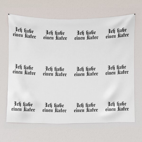 Item preview, Ich Habe Einen Kater - I Have A Hangover - German Phrases designed and sold by JourneyCreative.