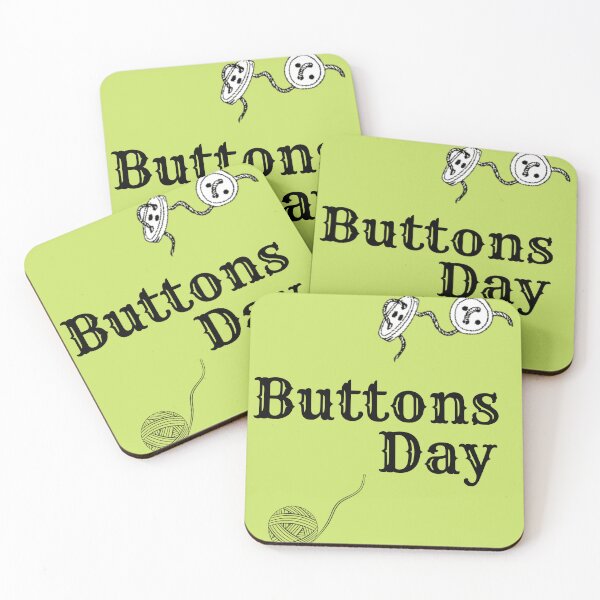 Item preview, Buttons day and artwork designed and sold by Fit On.