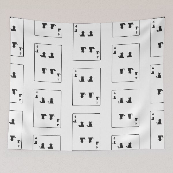 Item preview, Four of cats playing card designed and sold by Amilaz.