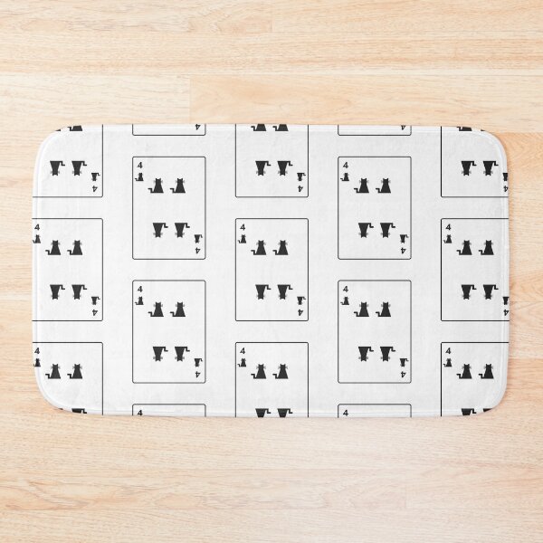 Item preview, Four of cats playing card designed and sold by Amilaz.