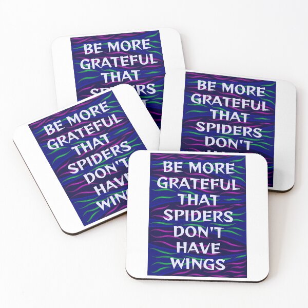 Item preview, Radical Feminist Humanist Quote - Be Grateful That Spiders Don't Have Wings designed and sold by LethalPixieDust.